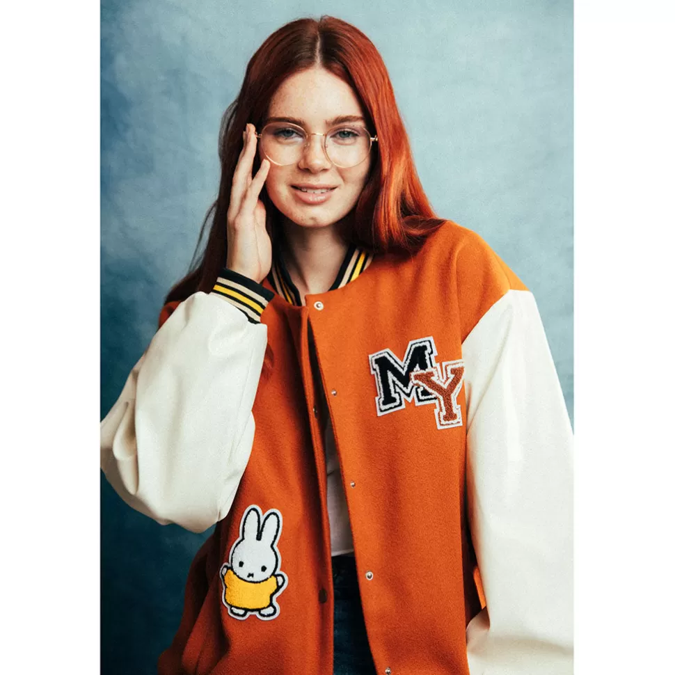 Fashion Miffy Daisy Street X Tufted Varsity Jacket