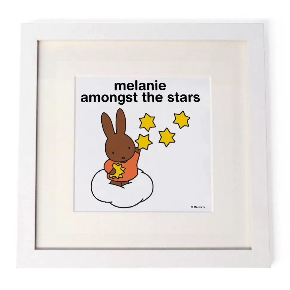 Store Miffy Melanie Amongst The Stars Personalised Square Print