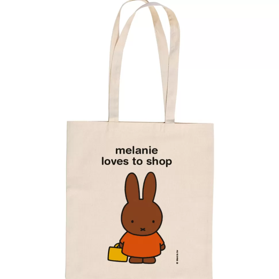 Discount Miffy Melanie Loves To Shop Personalised Tote Bag