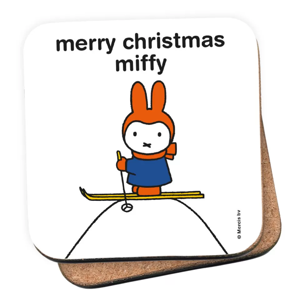 Store Miffy Merry Christmas Personalised Coaster