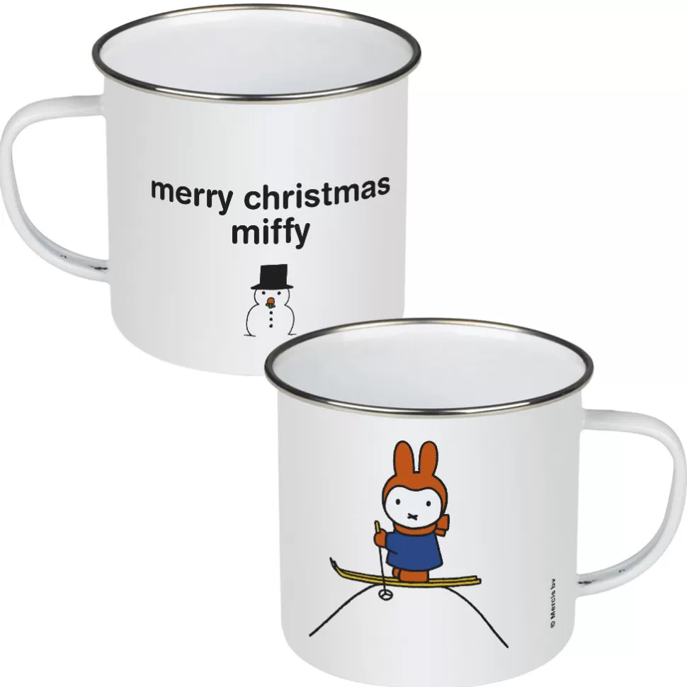 Best Sale Miffy Merry Christmas Personalised Enamel Mug