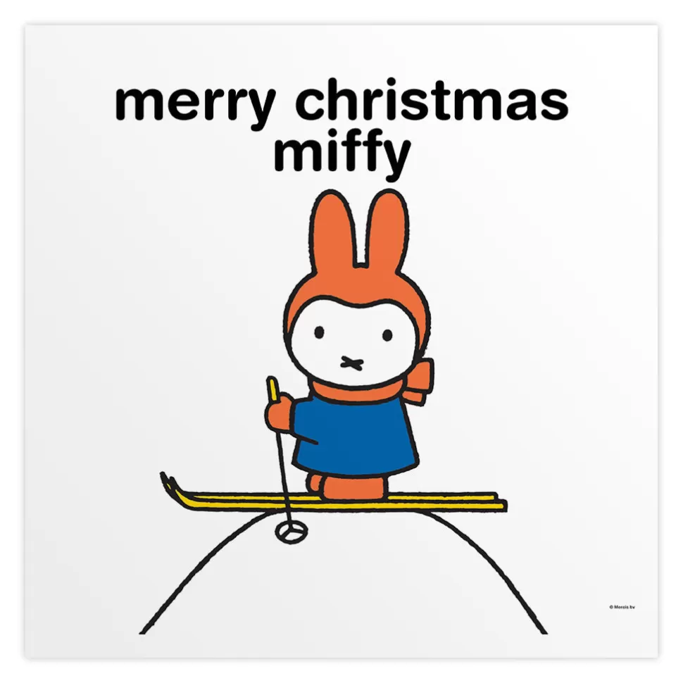 New Miffy Merry Christmas Personalised Square Print