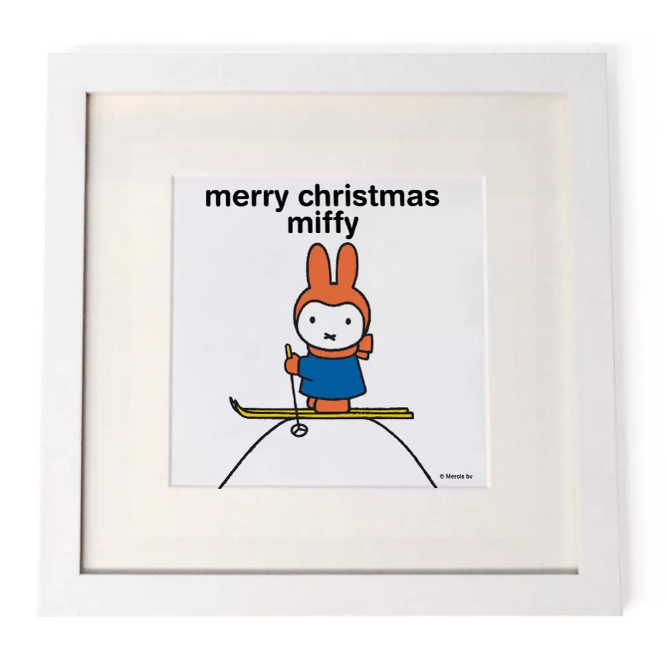 New Miffy Merry Christmas Personalised Square Print