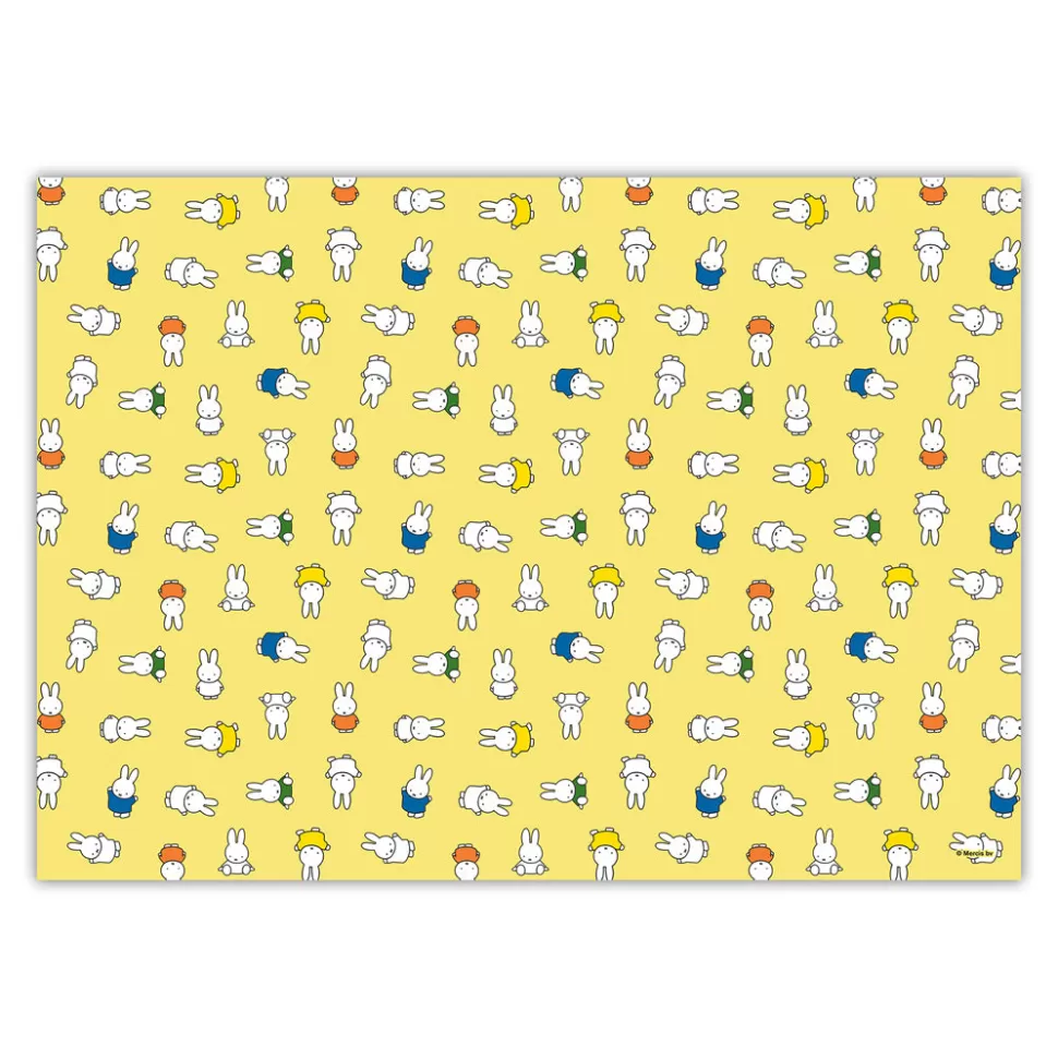 Cheap Miffy All Over Yellow Gift Wrap