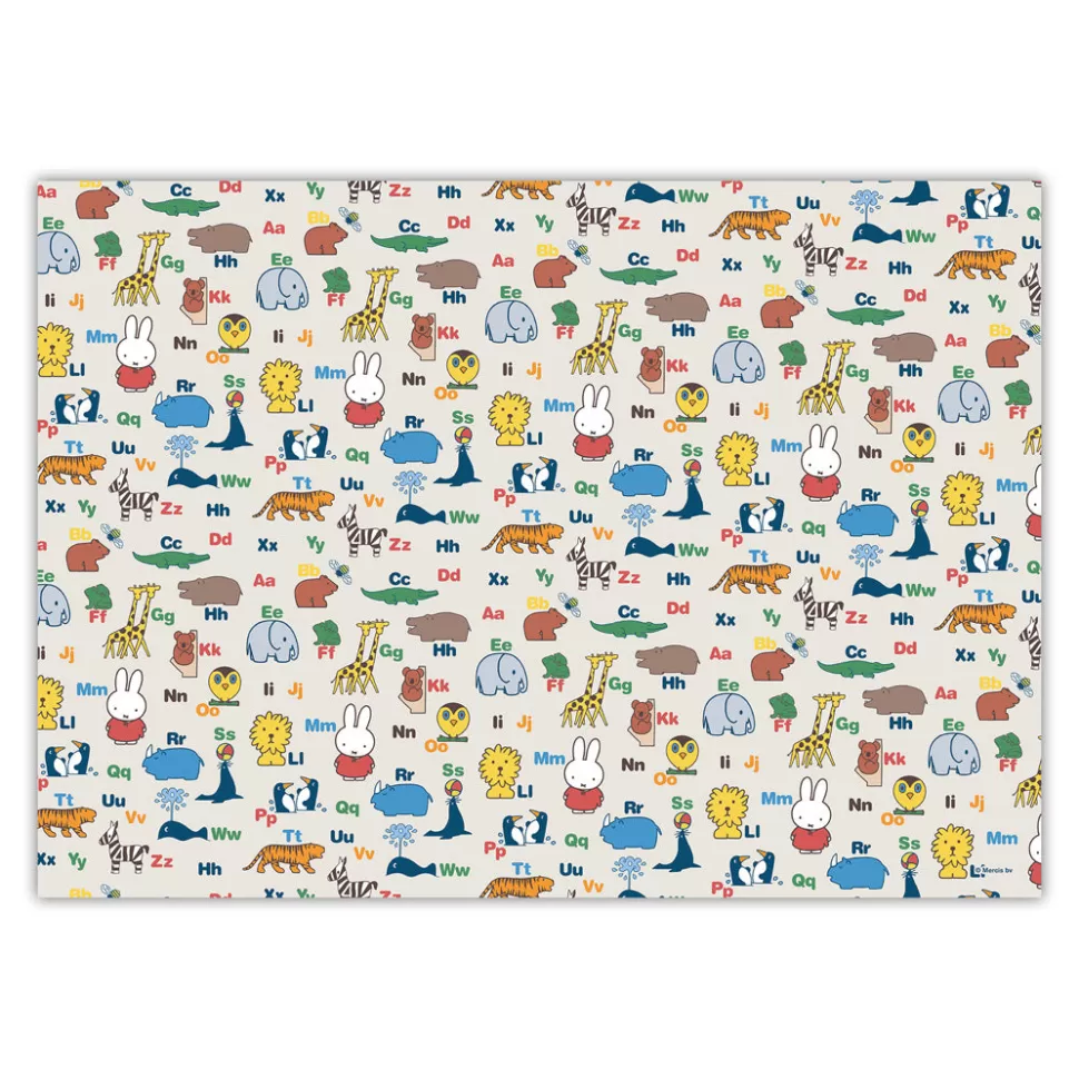 Store Miffy Alphabet Animals Gift Wrap