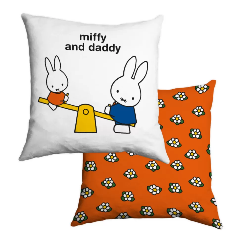 Shop Miffy And Daddy Personalised Cushion