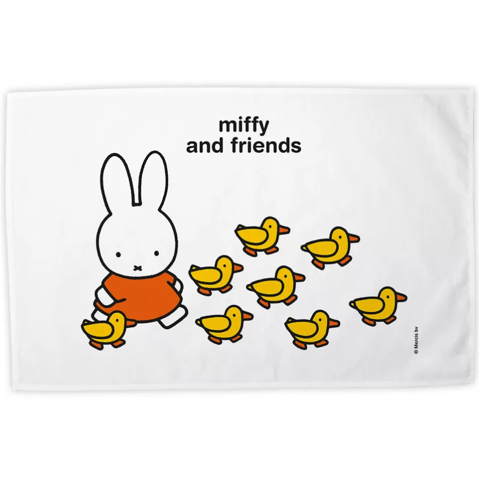 Hot Miffy And Friends Personalised Tea Towel