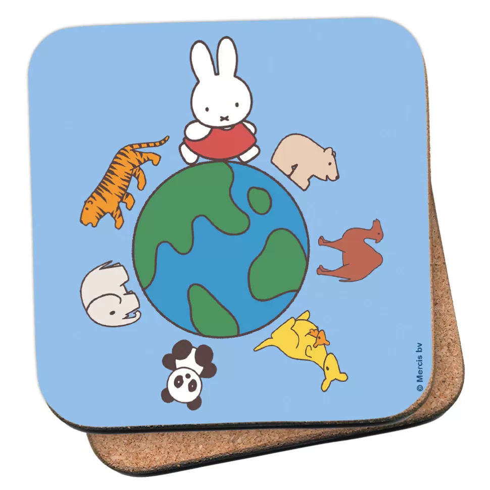 Store Miffy Animals Globe Cork Coaster