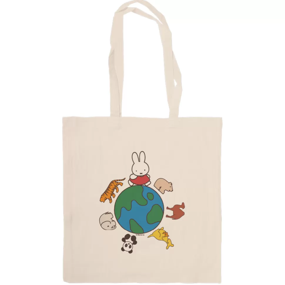 Fashion Miffy Animals Globe Tote Bag