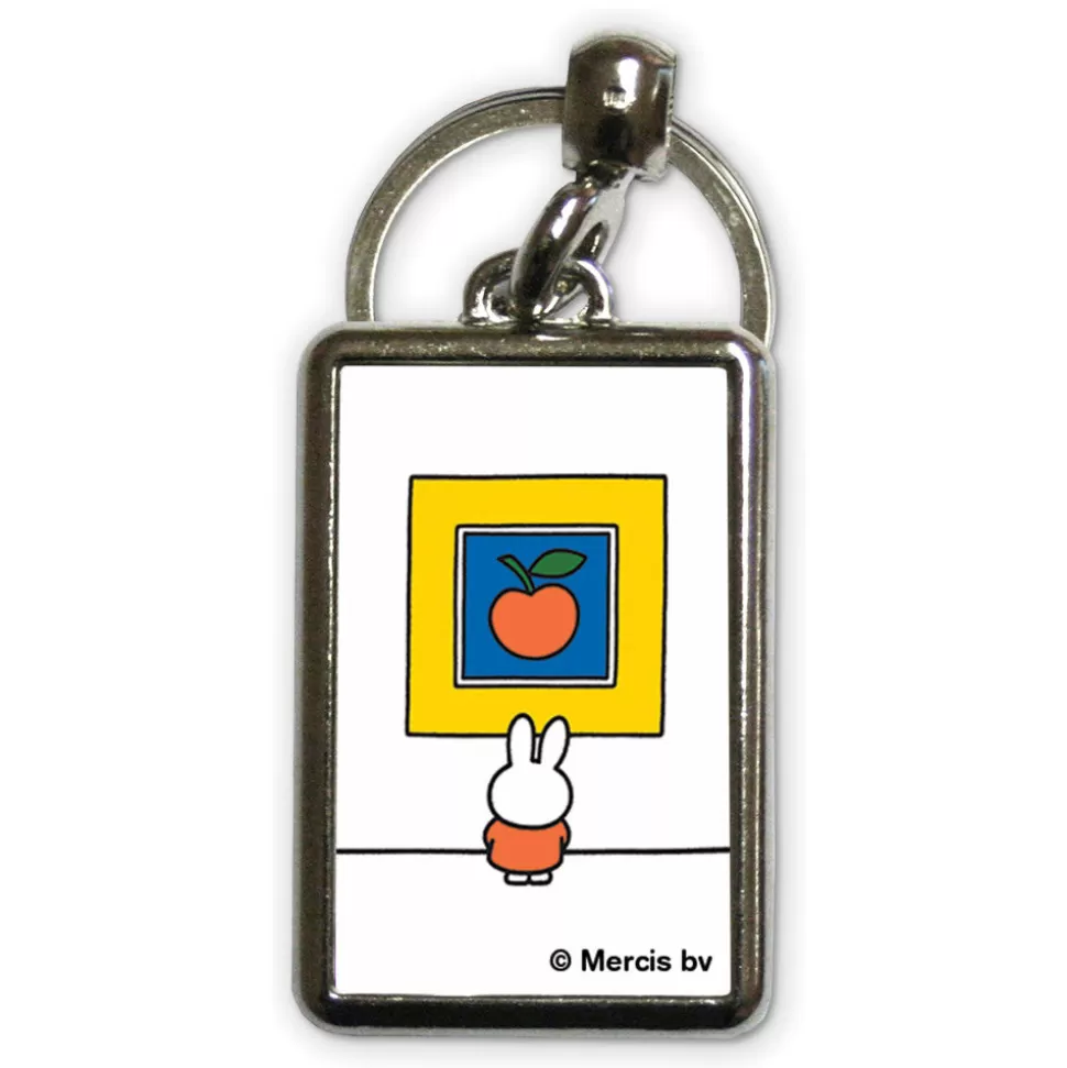 Fashion Miffy Apple Art Metal Keyring