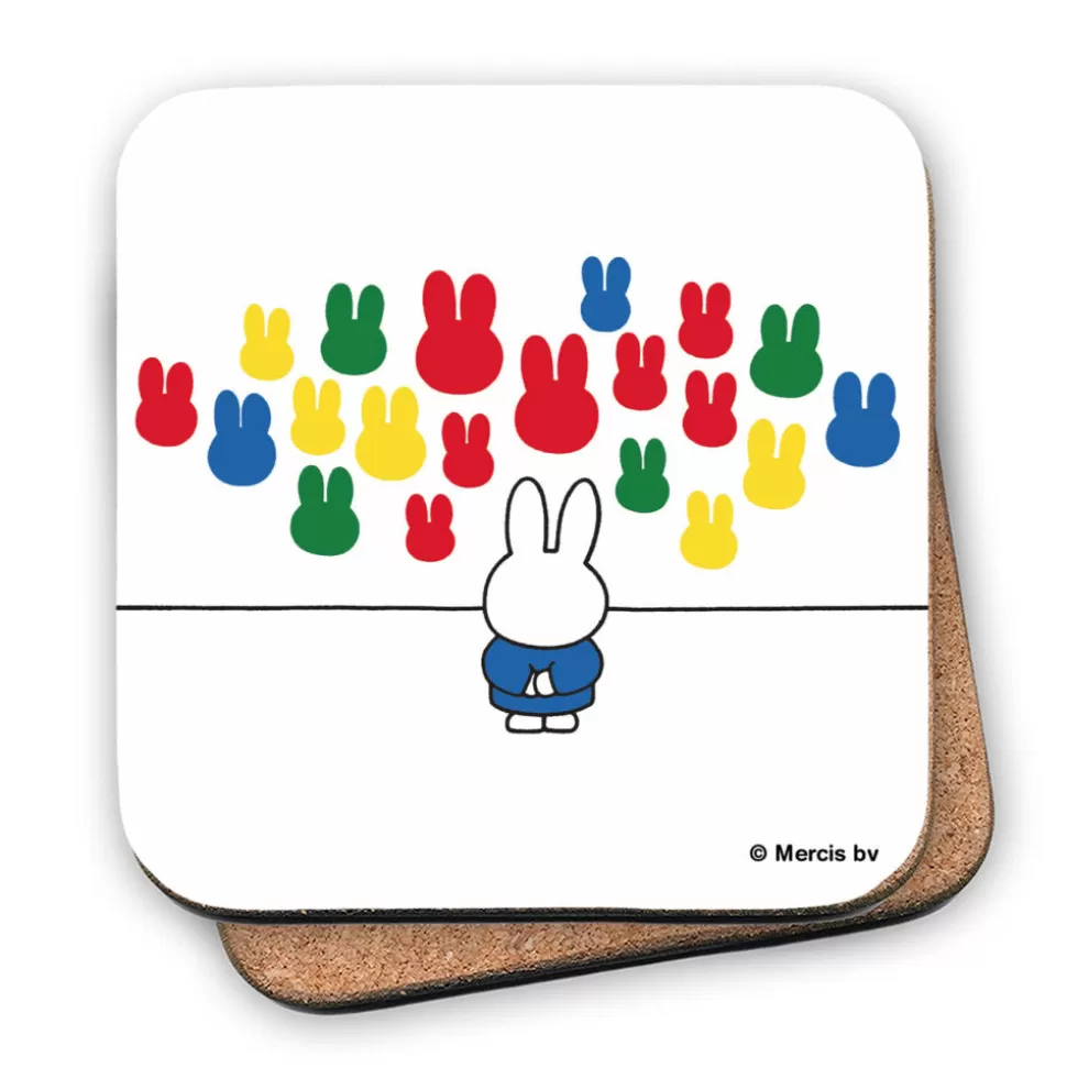 New Miffy At An Art Gallery Cork Coaster