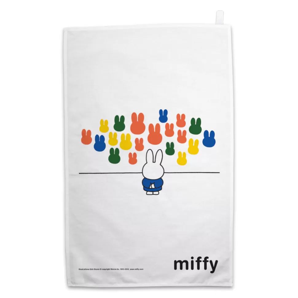 Discount Miffy At An Art Gallery Tea Towel