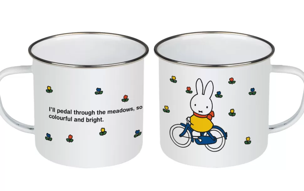 Hot Miffy Bicycle Enamel Mug