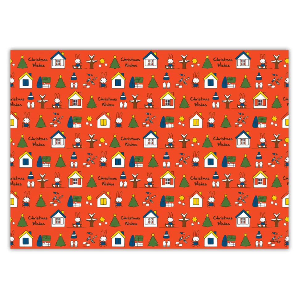 Cheap Miffy Christmas Wishes Gift Wrap