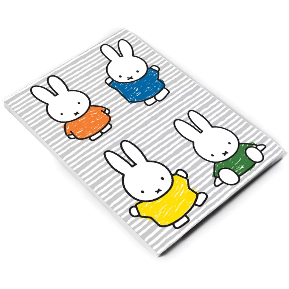 Fashion Miffy Coloured Dresses A5 Notepad