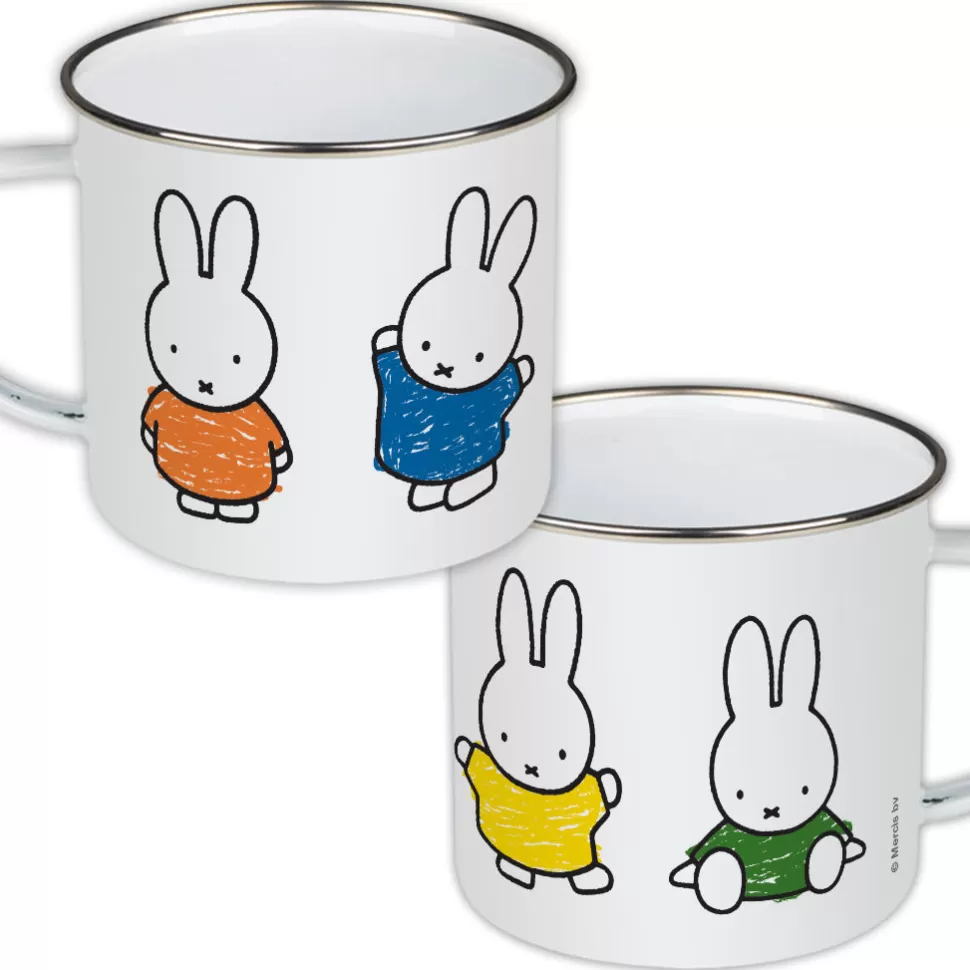 Discount Miffy Coloured Dresses Enamel Mug