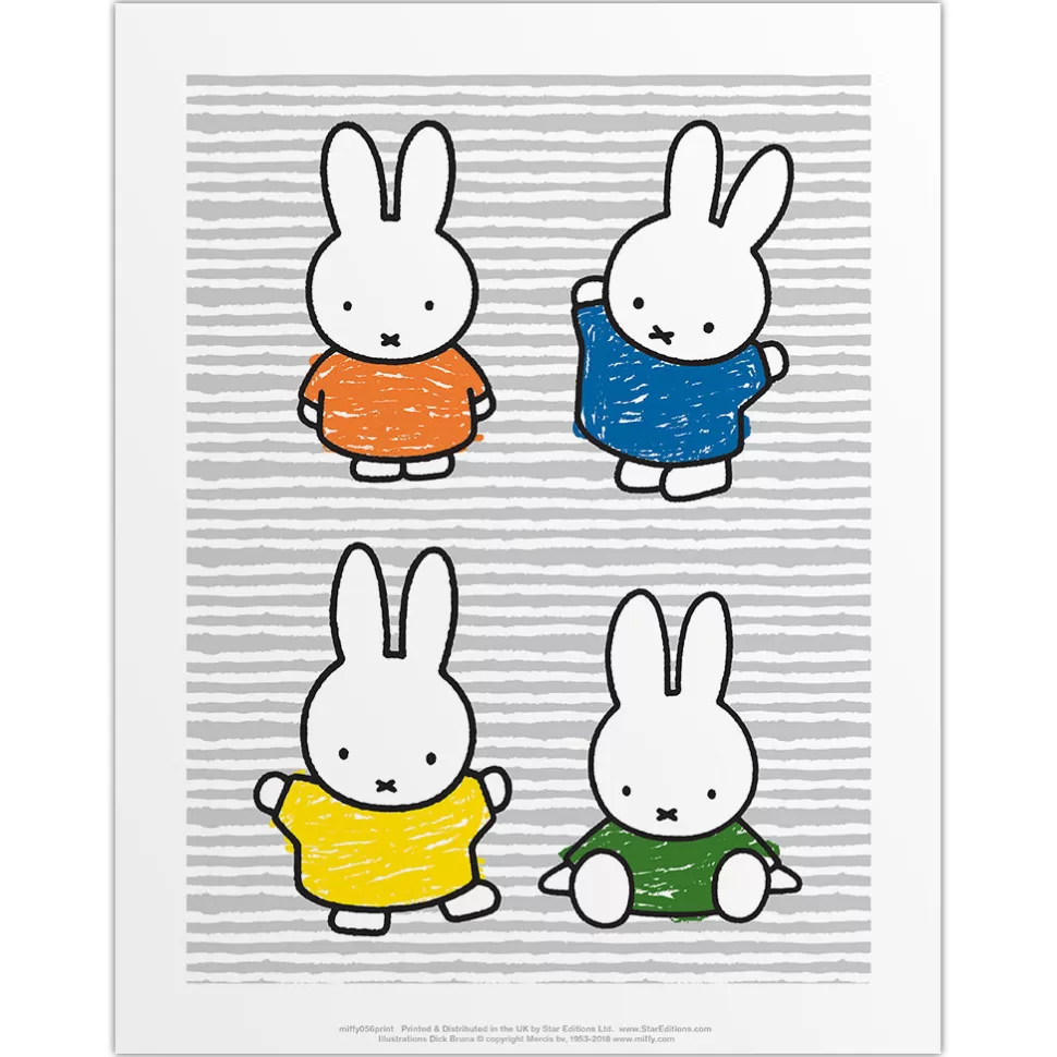 Store Miffy Coloured Dresses Mini Poster