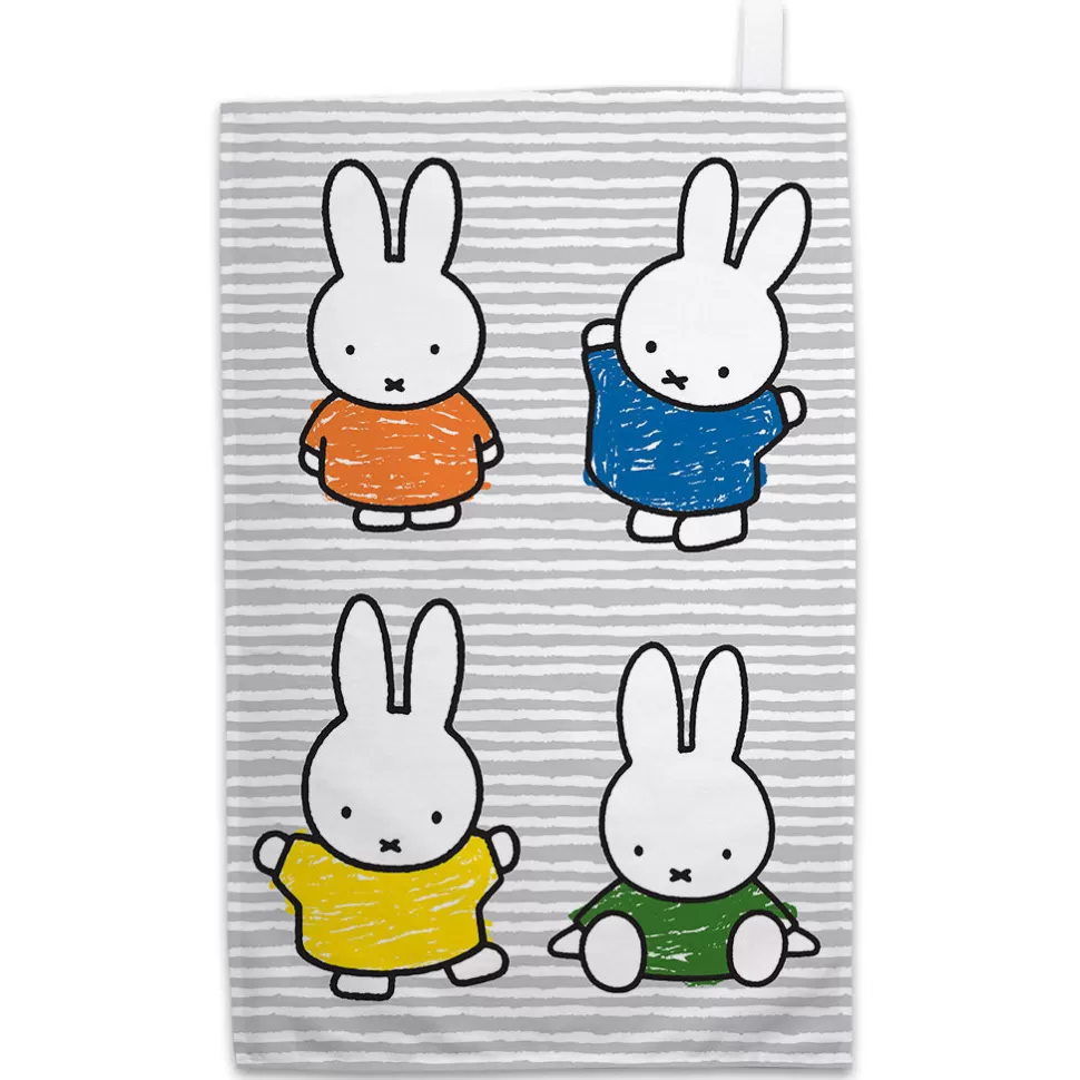 Sale Miffy Coloured Dresses Tea Towel