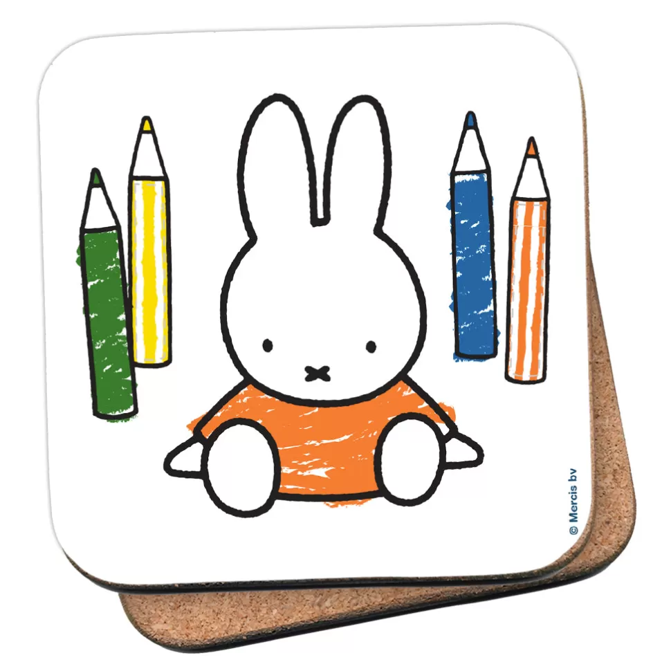 Flash Sale Miffy Colouring Pencils Cork Coaster