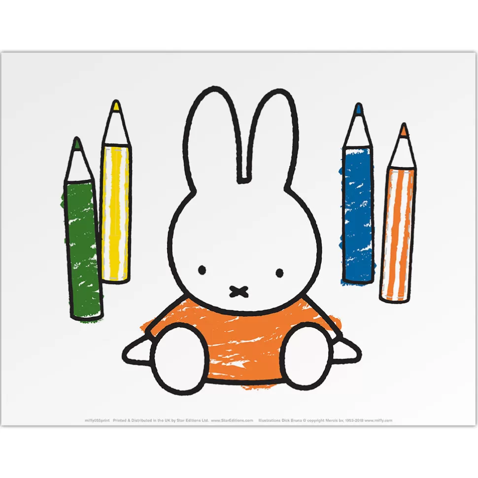 Cheap Miffy Colouring Pencils Mini Poster