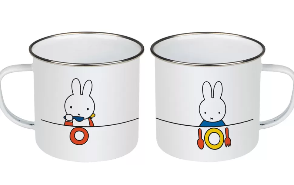 Hot Miffy Eating Enamel Mug