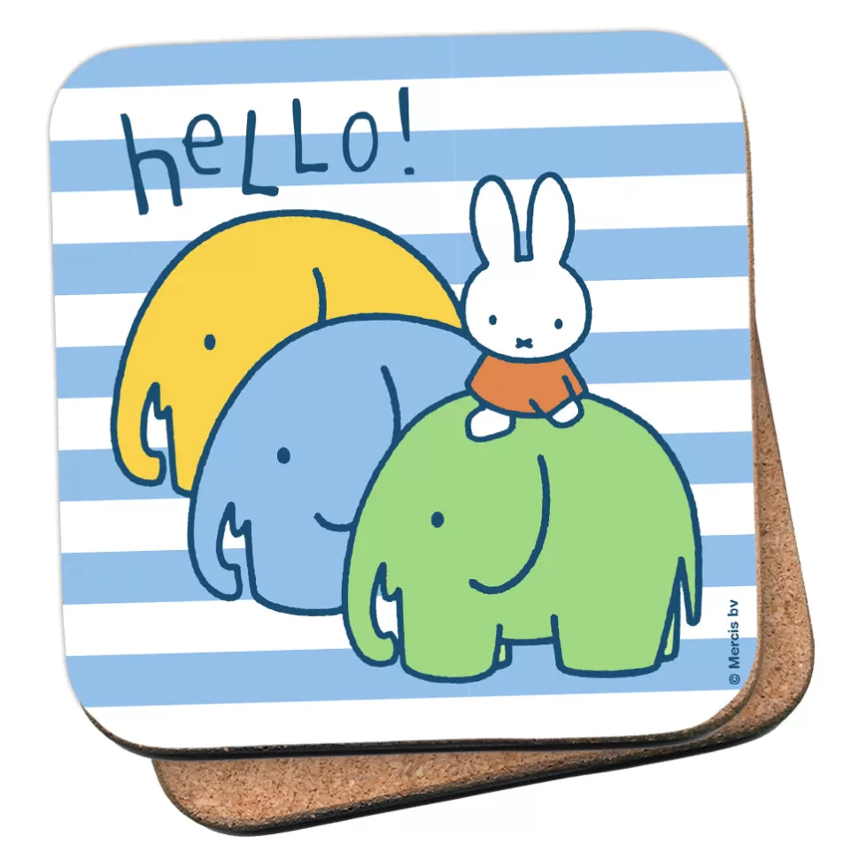 Hot Miffy Elephants Cork Coaster