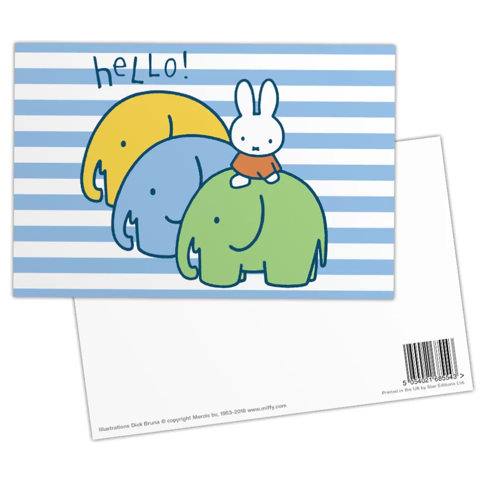 Flash Sale Miffy Elephants Postcard