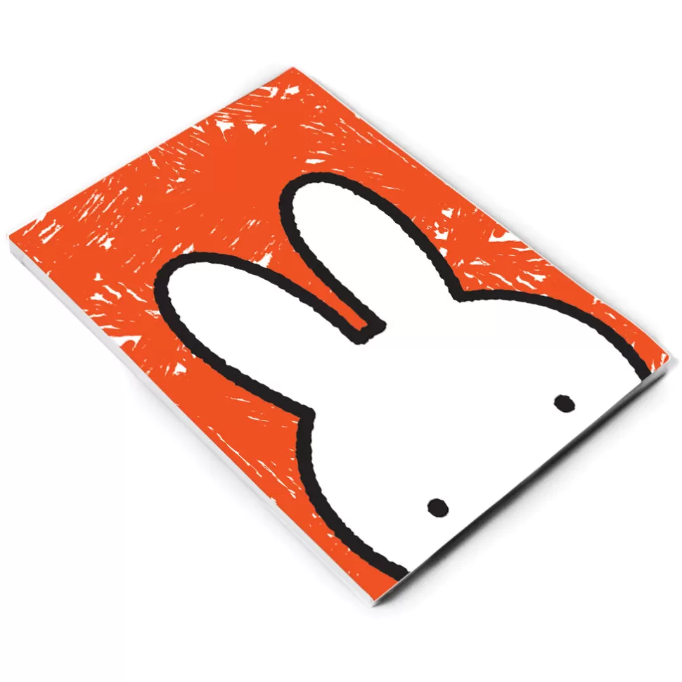 Best Sale Miffy Eyes Orange Background A6 Notepad