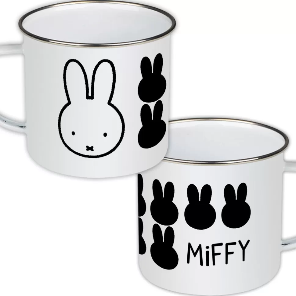 Cheap Miffy Face Enamel Mug