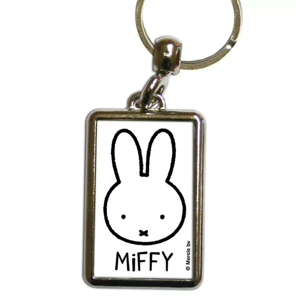 Best Sale Miffy Face Metal Keyring