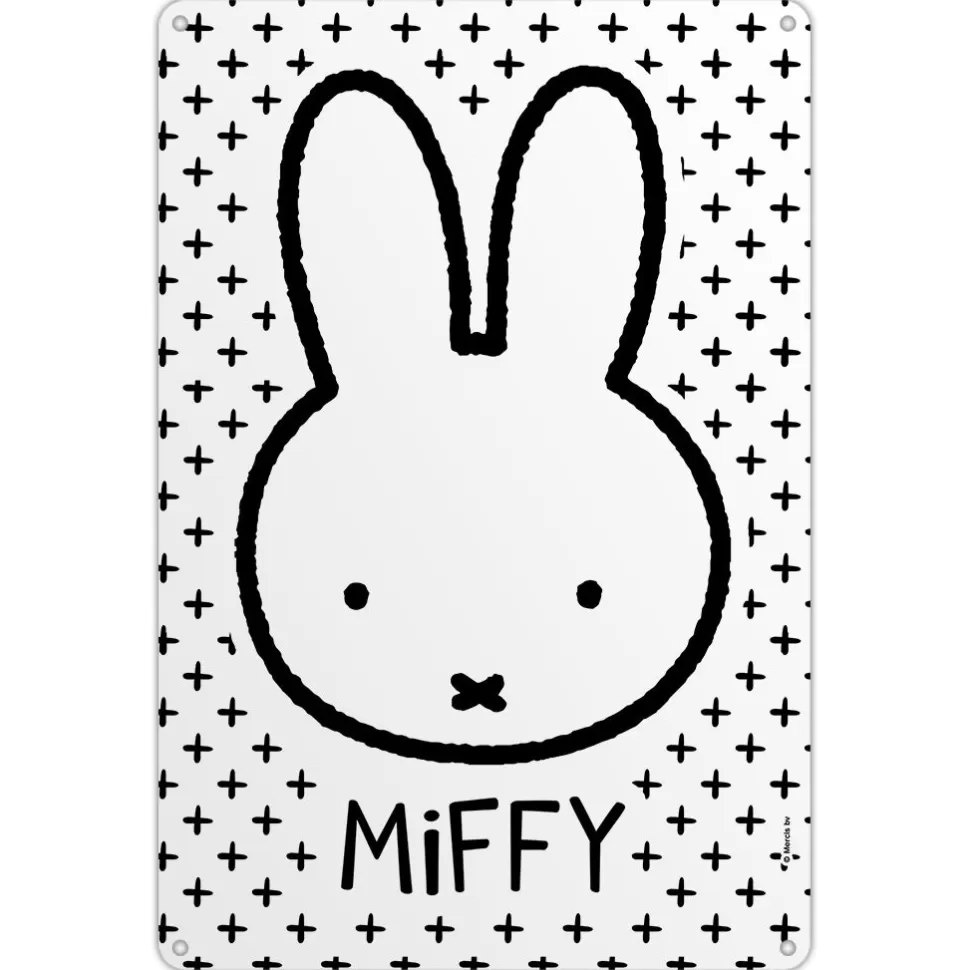 Online Miffy Face Metal Sign