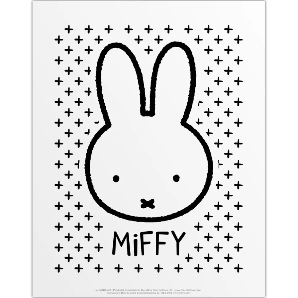 Fashion Miffy Face Mini Poster