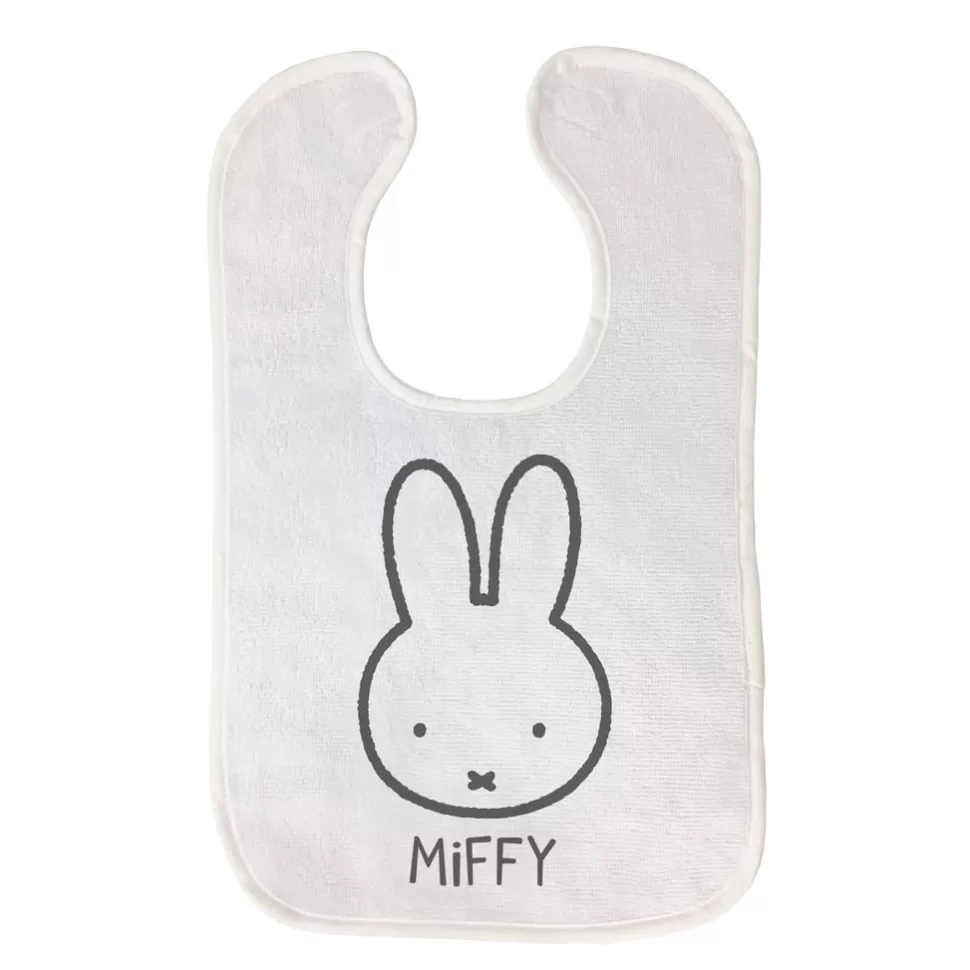 Cheap Miffy Face Outline Baby Bib