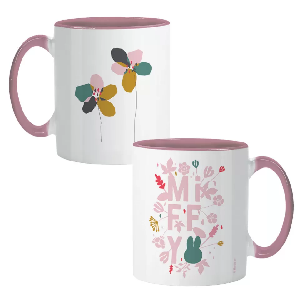 Online Miffy Floral Expression Pink Colour Insert Mug