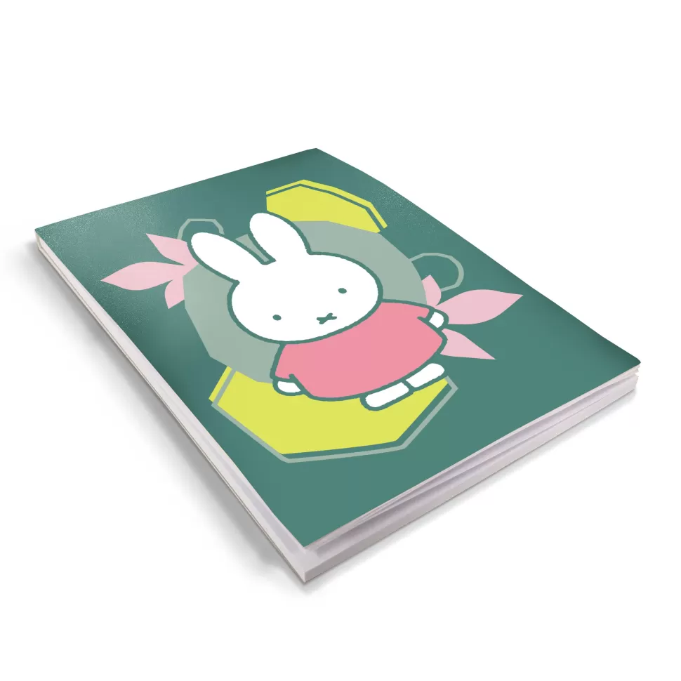 Hot Miffy Floral Expression Pink Dress A6 Notepad