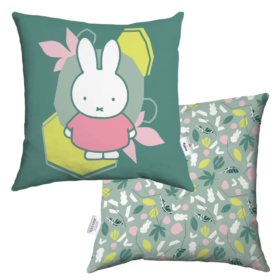 Best Sale Miffy Floral Expression Pink Dress Cushion