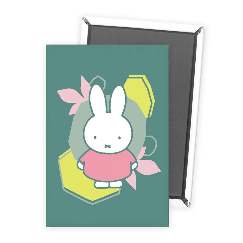 New Miffy Floral Expression Pink Dress Magnet