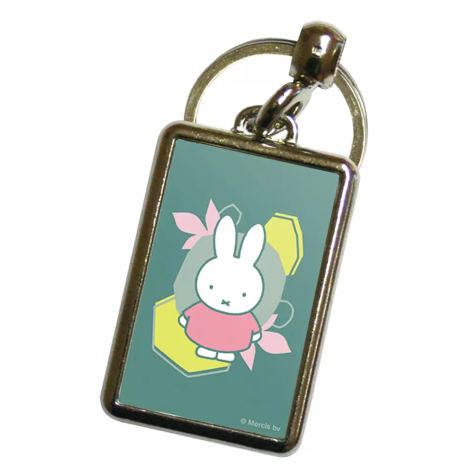 Discount Miffy Floral Expression Pink Dress Metal Keyring