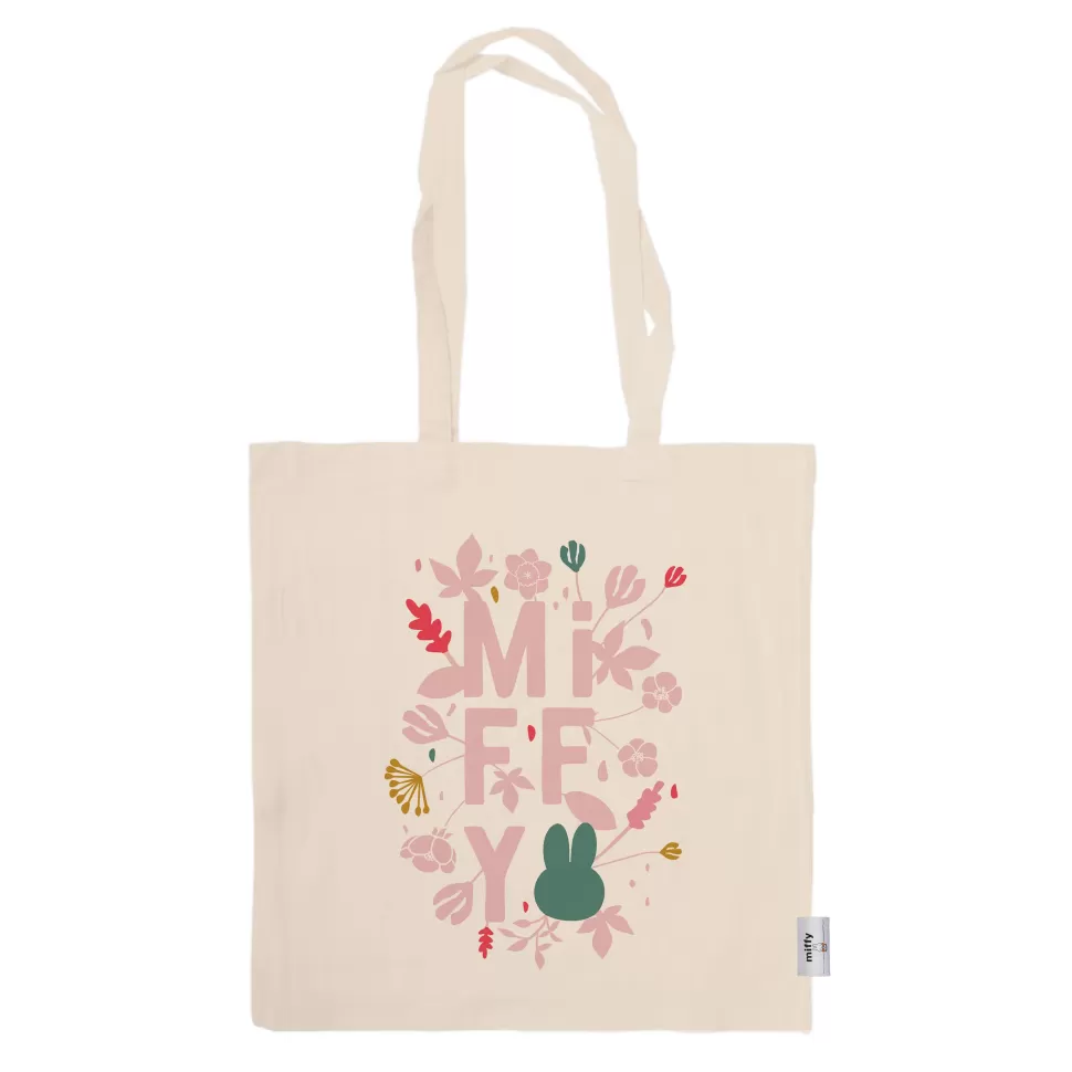 Cheap Miffy Floral Expression Pink Tote