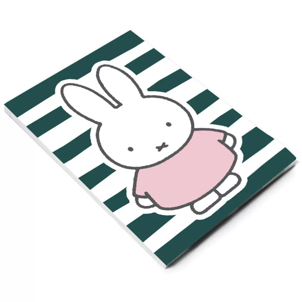 Sale Miffy Floral Expression Stripes A5 Notepad