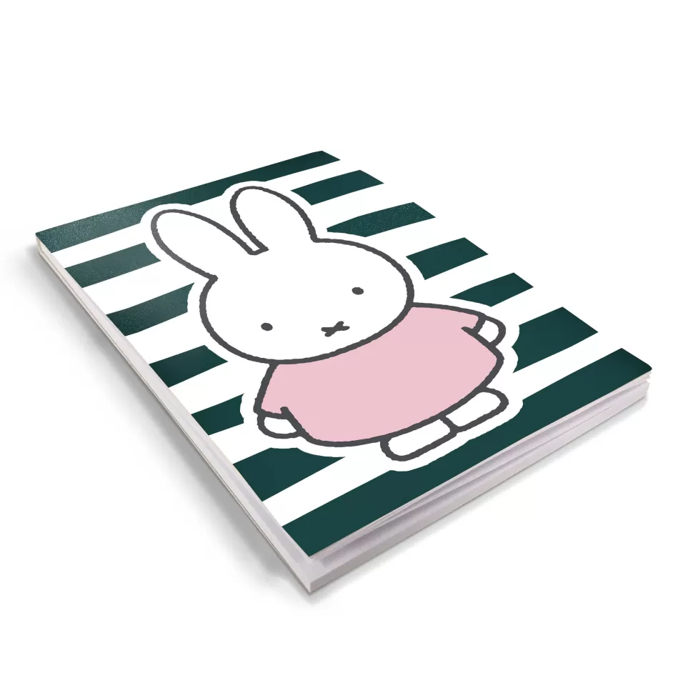 Hot Miffy Floral Expression Stripes A6 Notepad