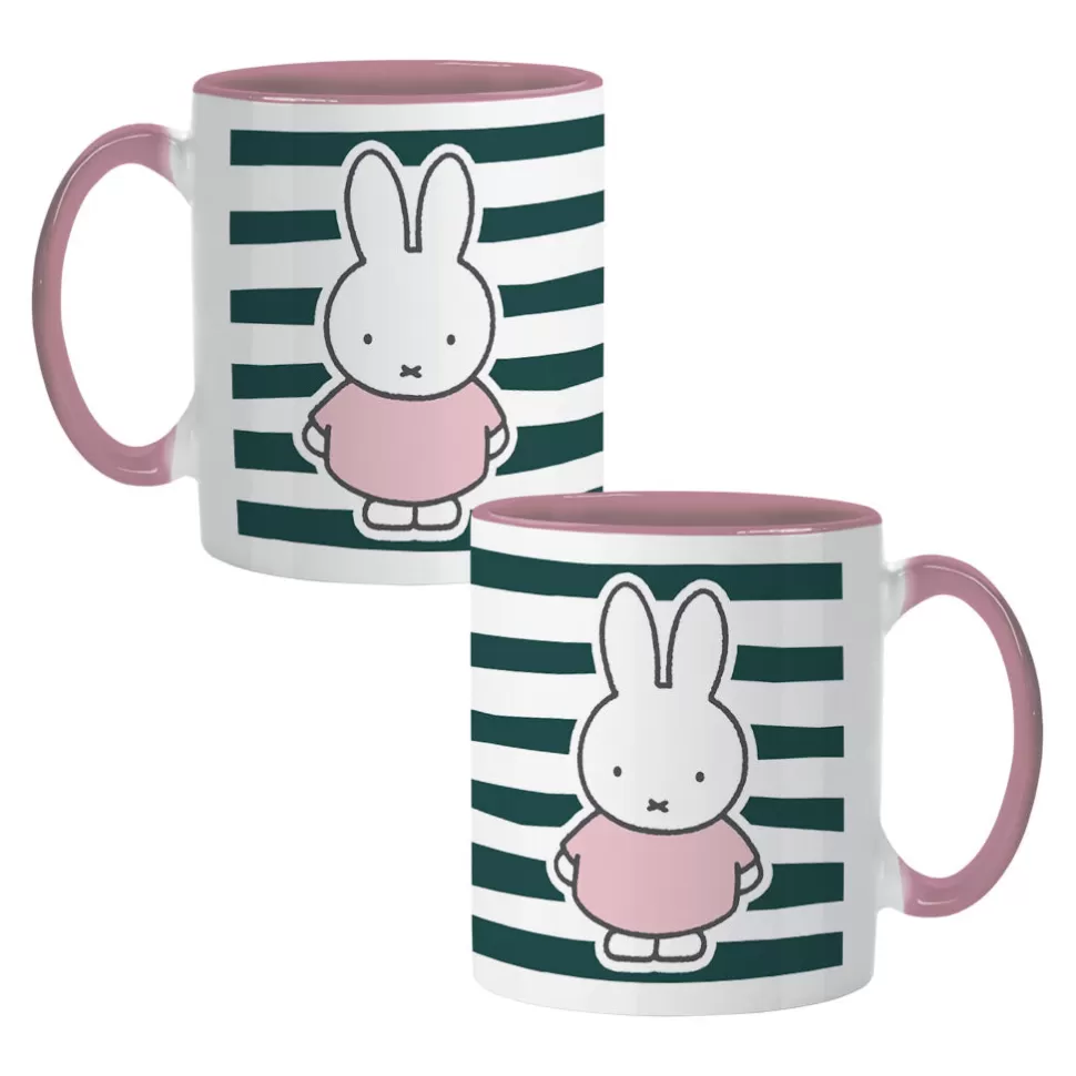 Best Miffy Floral Expression Stripes Colour Insert Mug