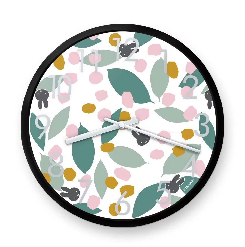 Cheap Miffy Floral Expression Teal Clock