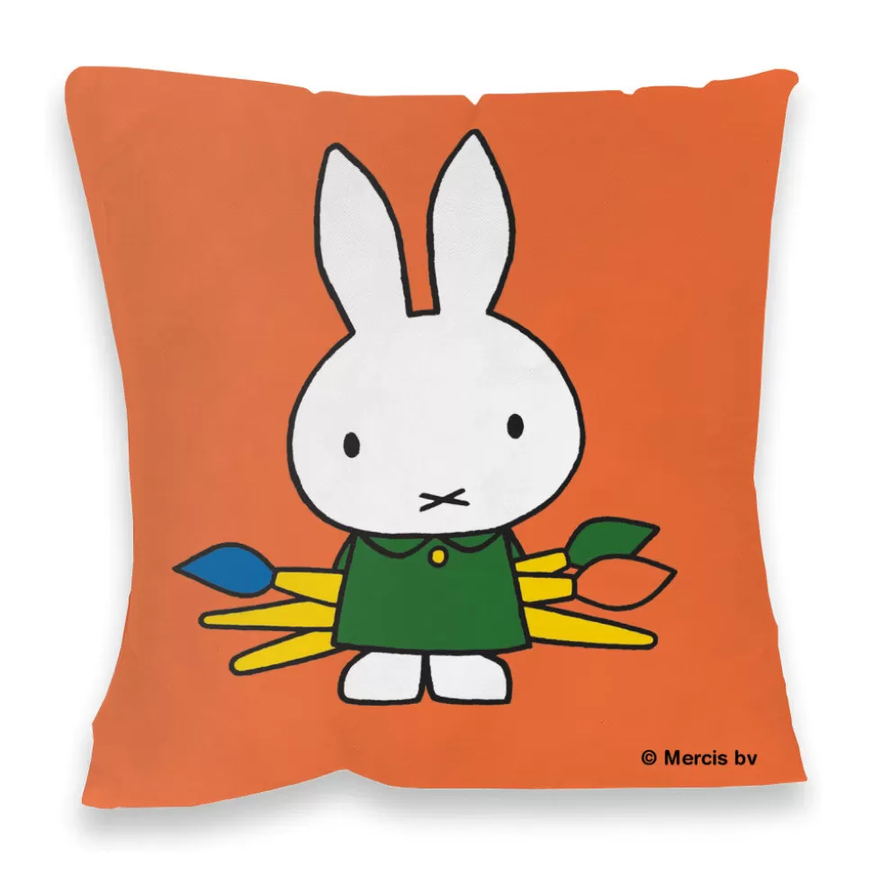 Hot Miffy Holding Paintbrushes Cushion