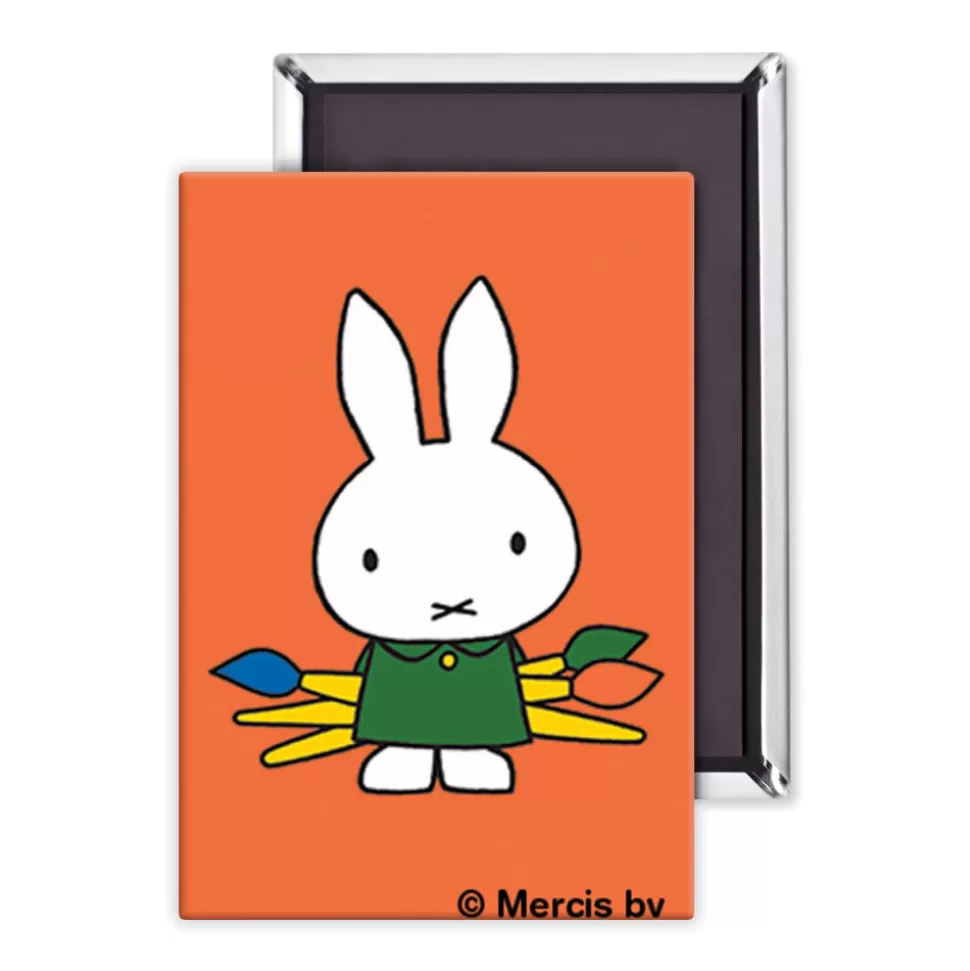 Cheap Miffy Holding Paintbrushes Magnet