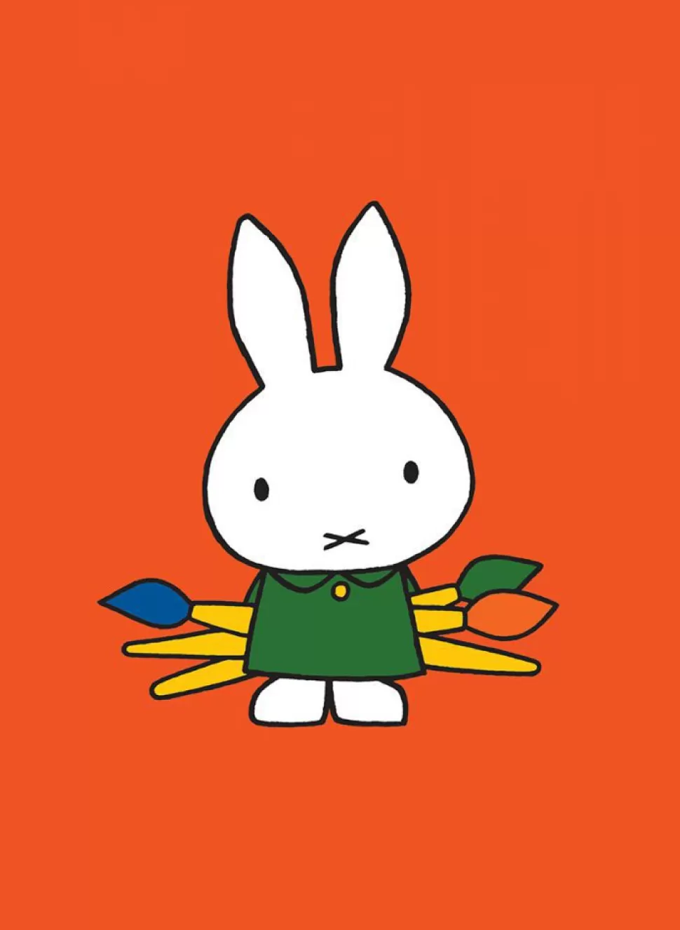 New Miffy Holding Paintbrushes Mini Poster