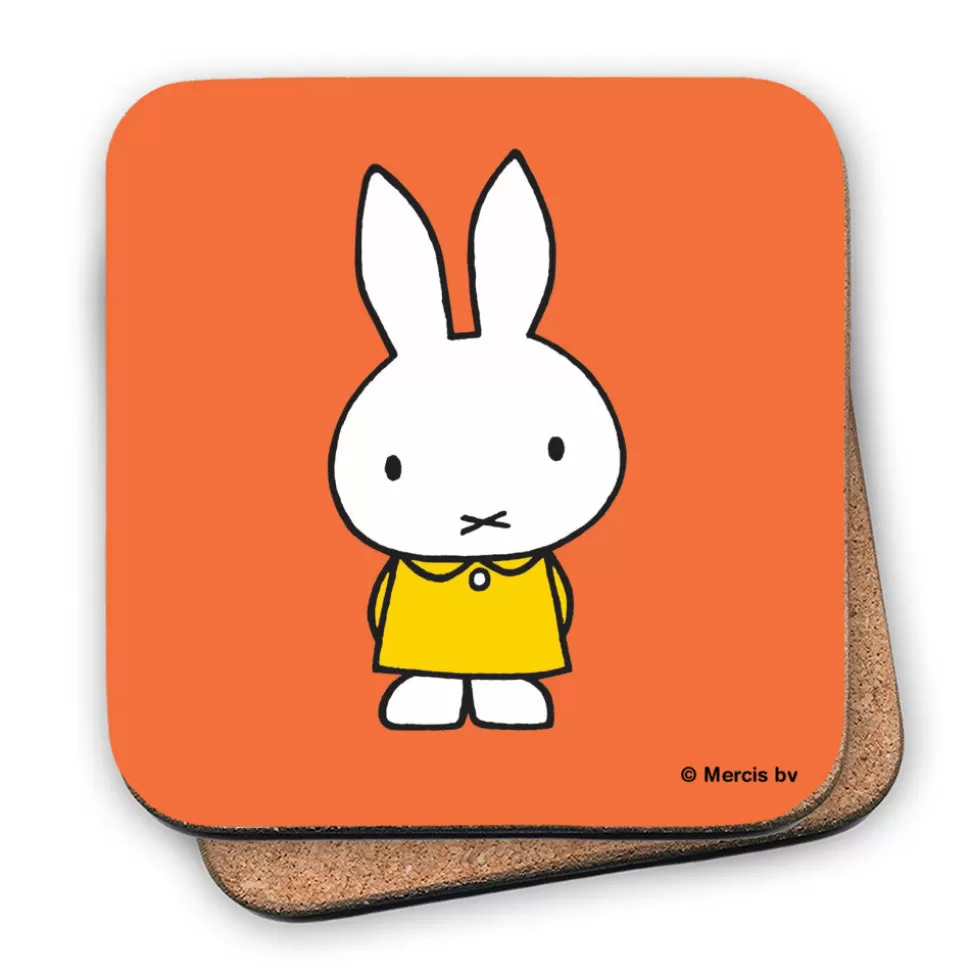 Best Miffy In A Yellow Dress Cork Coaster