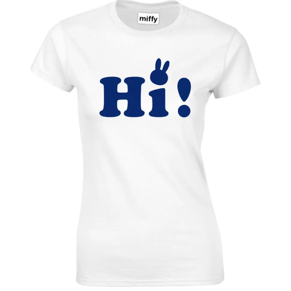 Best Sale Miffy Ladies 'Hi' - White T-Shirt