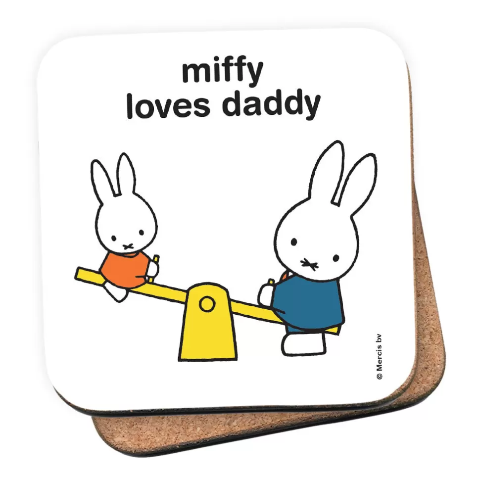 Store Miffy Loves Daddy Personalised Coaster