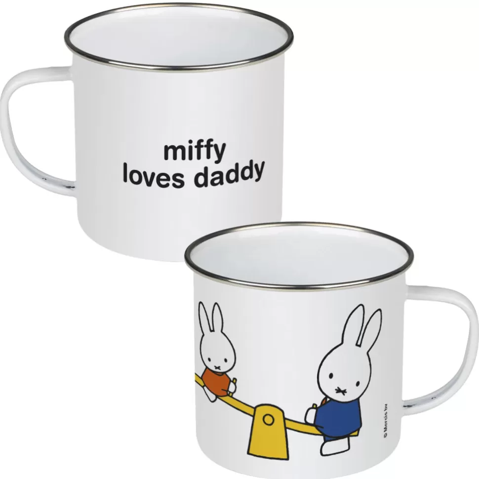 Fashion Miffy Loves Daddy Personalised Enamel Mug